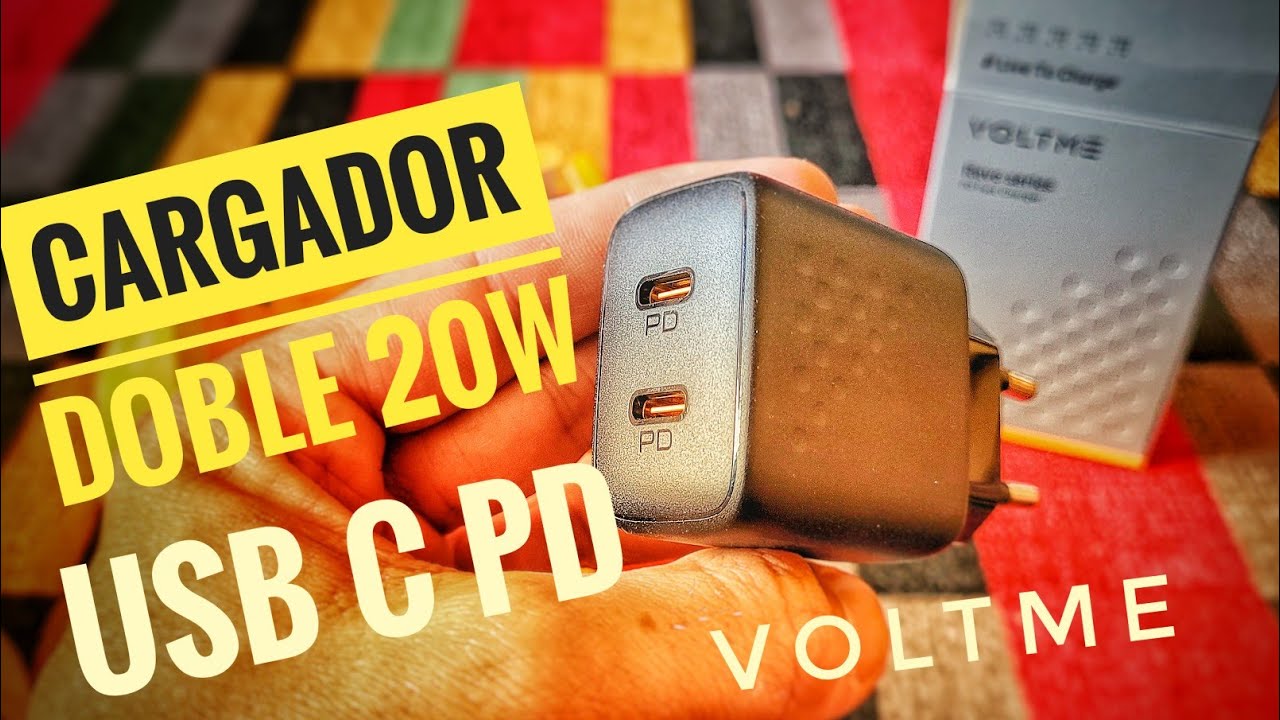 🔥 CARGADOR DOBLE USB C 20 W, IPHONE, SAMSUNG GALAXY, CONSOLAS