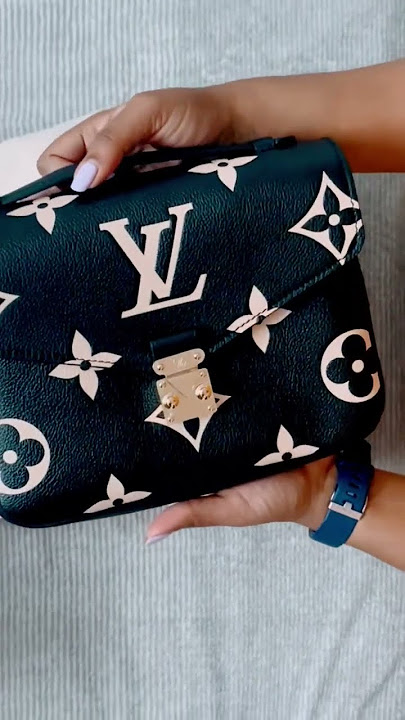 tas shoulder-bag Louis Vuitton Rose Poudre Monogram Empreinte Pochette Metis