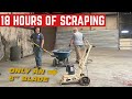 18 HOURS Scraping The CONCRETE In My Car WAREHOUSE *Here's The Result*