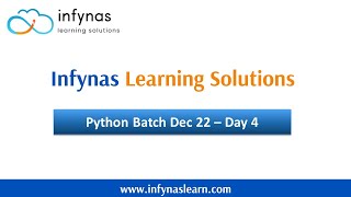 Python Beginner Class DAY4 - Dec22 Batch
