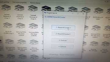 samsung SL-M3320DN reset fuser transfer roller try pickup roller - تصفير عداد السخان وبكر السحب