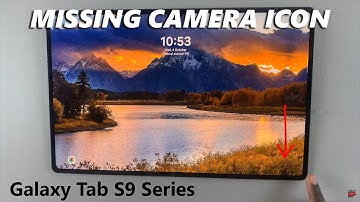 How To FIX Missing Camera Icon On Lock Screen On Samsung Galaxy Tab S9 / S9 Ultra