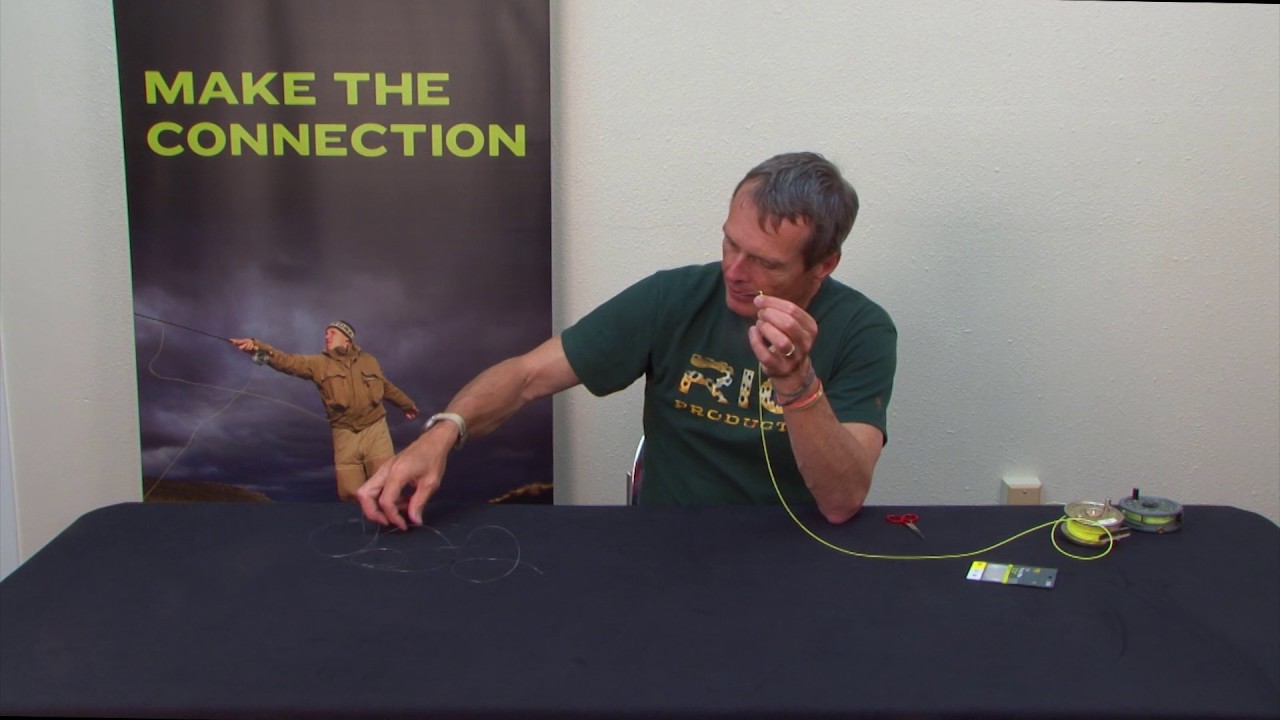 How To Tie a Needle Knot for Fly Line to Leader Connection YouTube