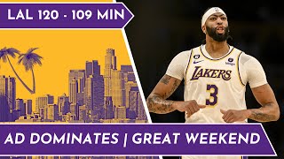 Lakers Over Timberwolves, 120-109 | AD Incredible (27pts 25rebs 7stls)