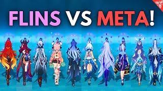 15 META DPS vs FLINS !! F2P NUKE SHOWCASE [ Genshin Impact ]