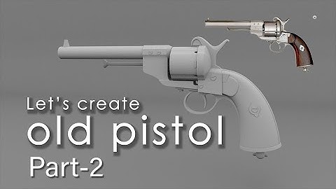 How to Model old Gun in Maya//Part 2