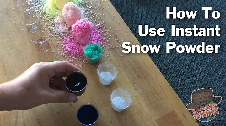 How to use instant snow powder