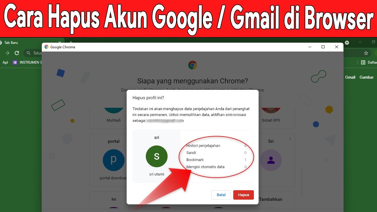 Cara Menghapus Akun Google atau Gmail Tersimpan di Browser YouTube