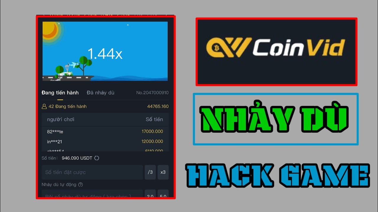 Coinvid Kiếm Tiền Online – Mẹo Chơi Game Nhảy Dù Hack Game Nhận Thưởng Nhanh