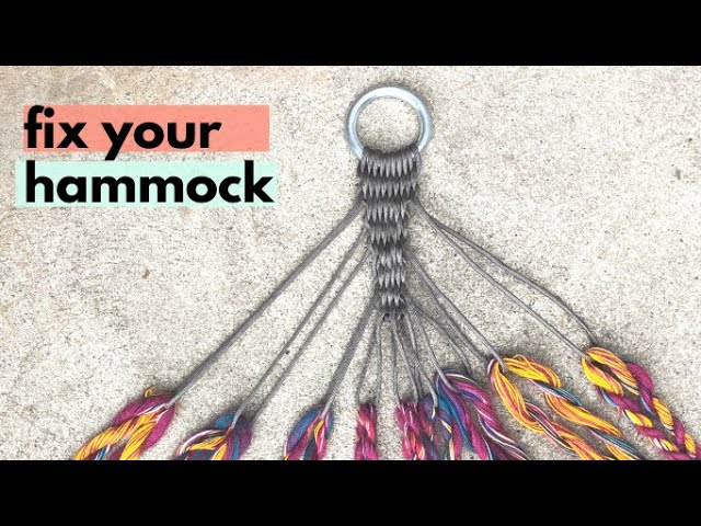 How to fix a hammock. Restring your hammock with this simple