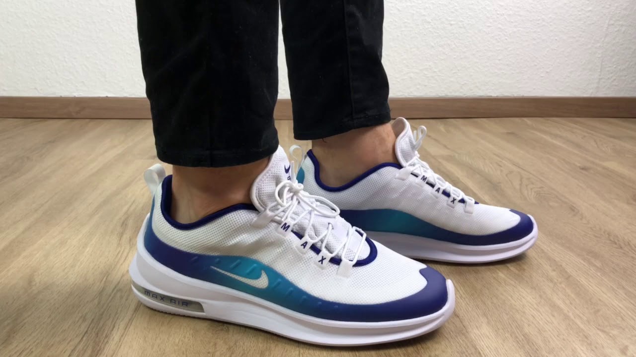 Nike Max Axis Premium 'wht/purple/blue fury' | ON FEET fashion shoes | 2019 - YouTube