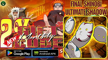 Final Shinobi: Ultimate Shadow New 2X Gift Code 🎁 (Valid Til 07/31) Naruto Idle RPG - Android