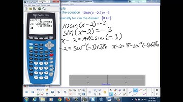 Lesson 4-04, Part II: Arcsine, Arccosine, Arctangent and Trigonometric Equations