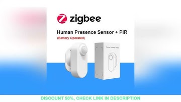 Zigbee Human Presence Detector,Luminance/Distance Detection,  Smart PIR Motion Sensor 24G Support Zi
