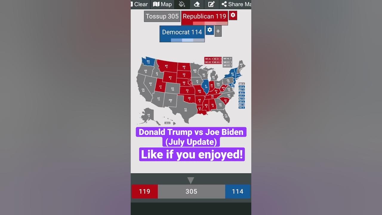 Donald Trump vs Joe Biden 2024 Election Prediction! (July Update) - Donald Trump vs Joe Biden 2024 Election Prediction! (July Update)
