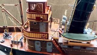 The first project of 2024 is completed1/35 scale model of the 1932 steam tug SS "Awara 110cm length