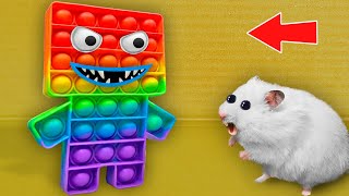 POP IT Monster - DIY Hamster Maze with Traps 🐹 [OBSTACLE COURSE]