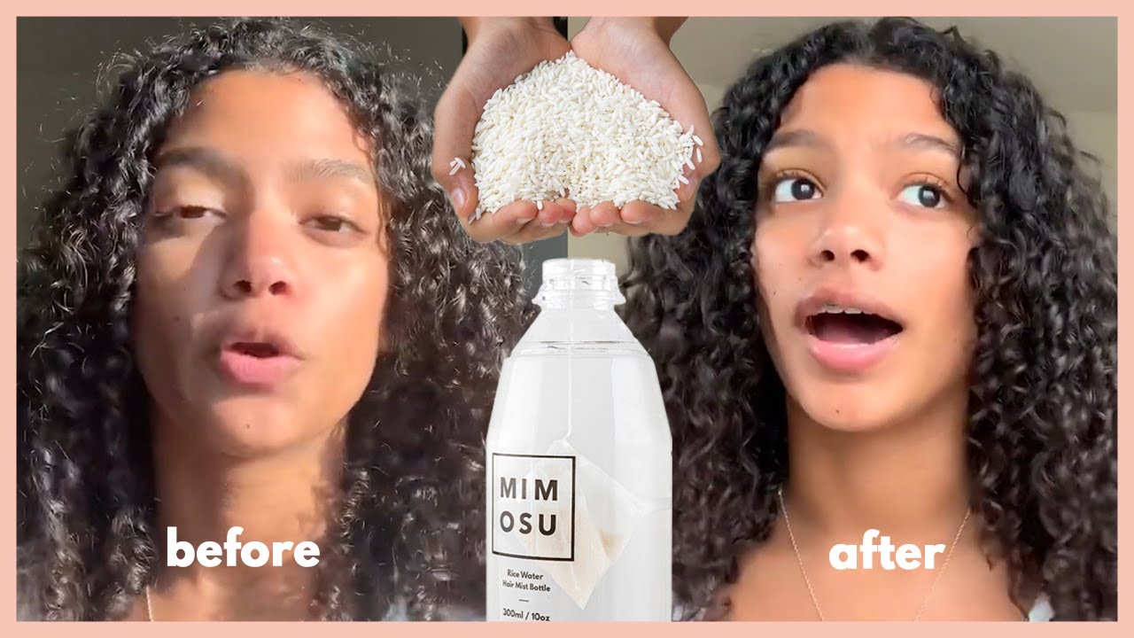 RICE WATER RESULTS! 2 WEEKS CHALLENGE *before&after* Mimosu Rice