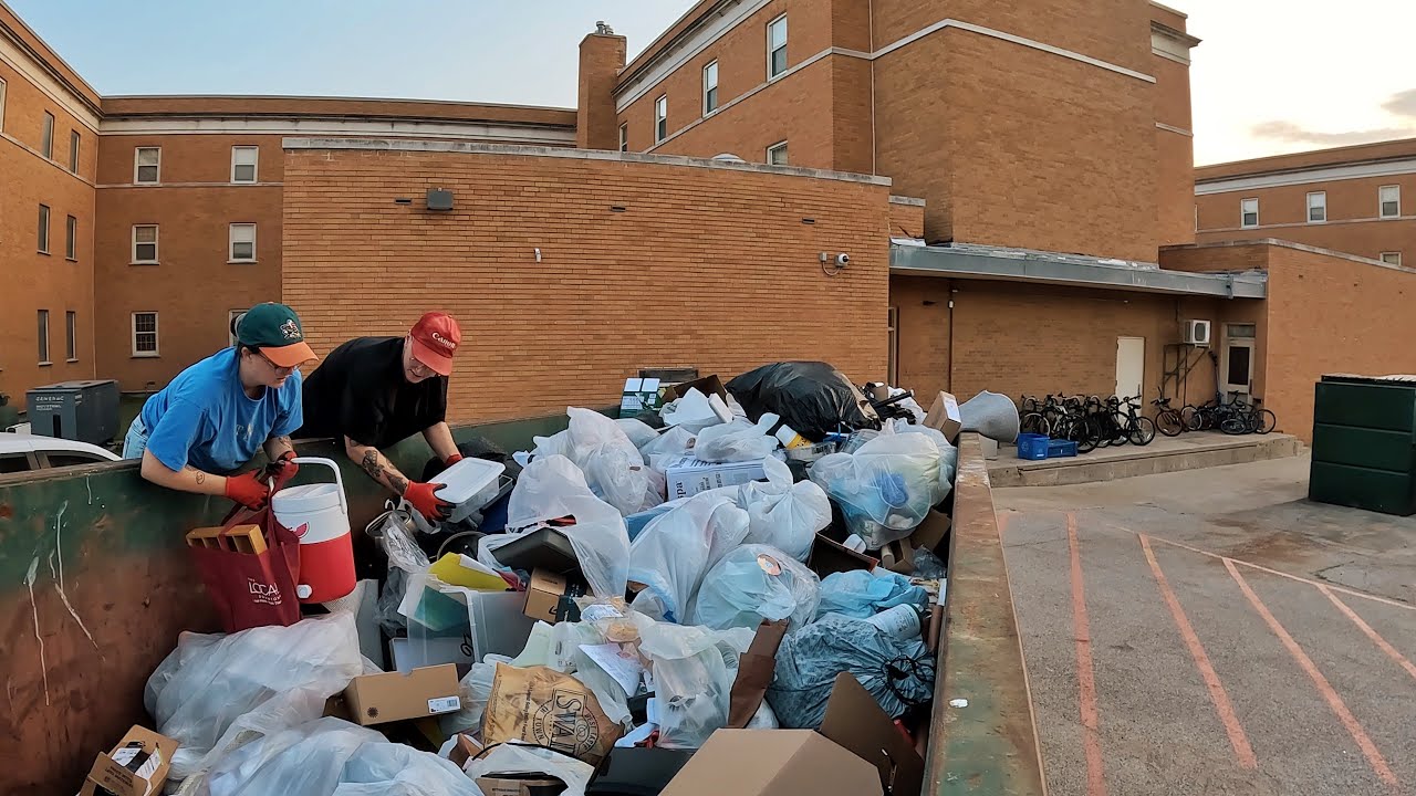 More Dumpster Diving on the College Campus! It Never Ends! YouTube