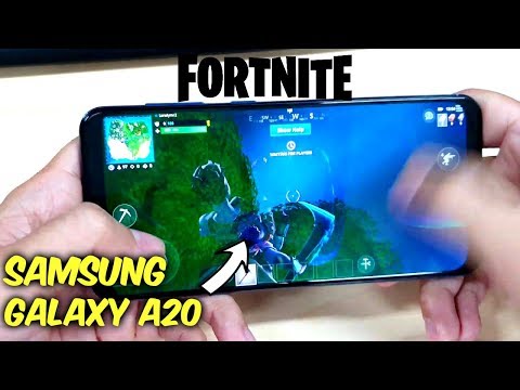 Samsung Galaxy A20 Fortnite Mobile gameplay graphics test