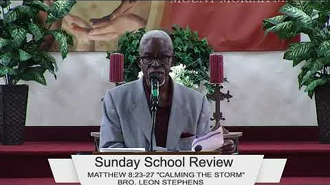 "CALMING THE STORM" BRO. LEON STEPHENS