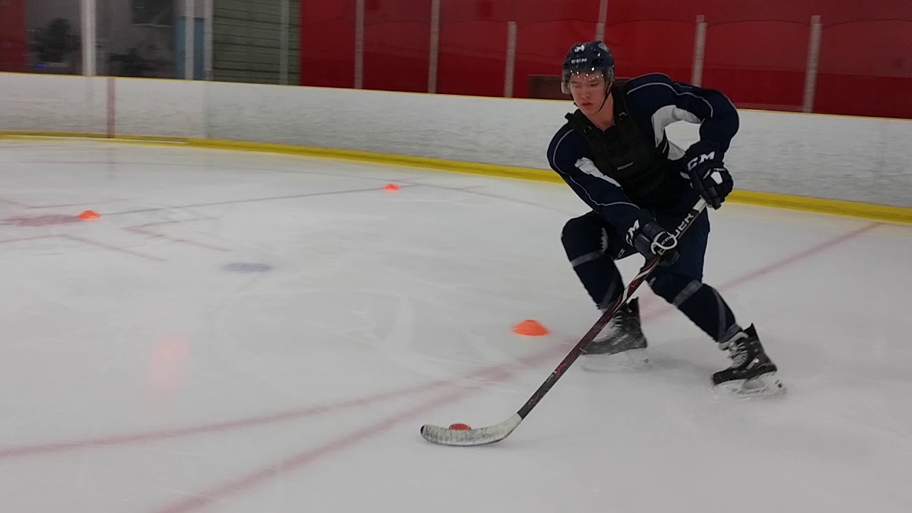 Power skating with a 40lb weight vest on YouTube