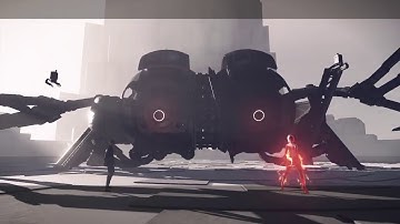 NieR:Automata Route C The Tower Part 5 Ko-Shi & Ro-Shi Boss Fight