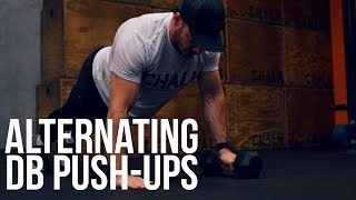 ALTERNATING DUMBBELL PUSH UPS | CHALK PERFORMANCE TRAINING