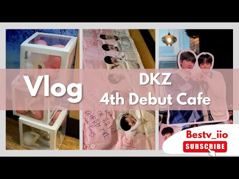 Vlog 브이로그📷｜#디케이지 #DKZ 4주년 데뷔 出道4周年香港應援Cafe紀錄😋｜💜By bestv_iio｜🇭🇰홍콩🇭🇰