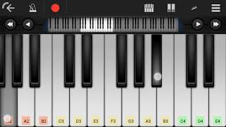 Billie Eilish - Bury a friend EASY TUTORIAL PIANO COVER (Walk Band App) screenshot 1