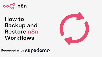 How to Backup and Restore n8n Workflows
