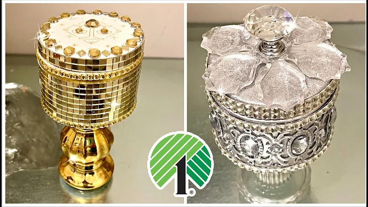 Dollar Tree DIY Glam Jars | New Dollar Tree Bathroom Decor DIY