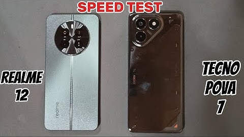 REALME 12 vs TECNO POVA 7 | Speedtest