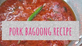 PORK BAGOONG RECIPE by Jean1980 Infante 50 views 1 year ago 6 minutes, 19 seconds