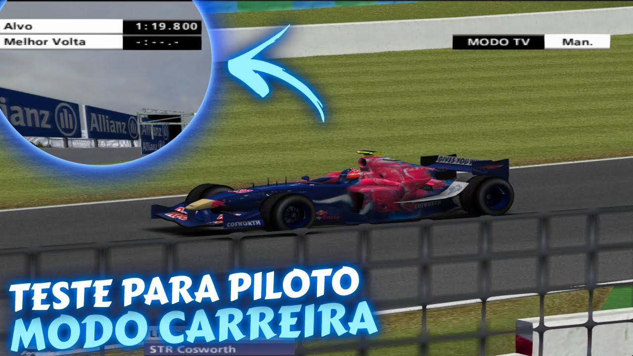 TESTE de PILOTOS PARA VAGA de PILOTO no F1 2006 PS2 - YouTube