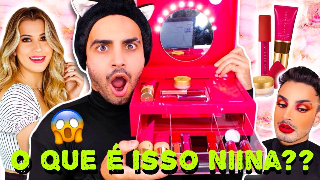 TESTEI AS MAKES SECRETAS DA NIINA SECRETS COM A EUDORA! |Victor Nogueira