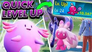 HOW TO EASILY LEVEL UP YOUR POKEMON in Scarlet and Violet
