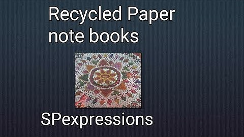 Recycled paper notebooks by SPexpressions
