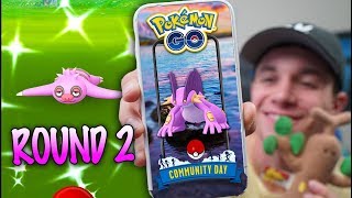 THE NEW COMMUNITY DAY SHINY + SHINY SLAKOTH MAKEUP EVENT! (Pokémon GO)