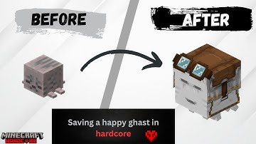 I Saved the First Happy Ghast in Minecraft Hardcore!