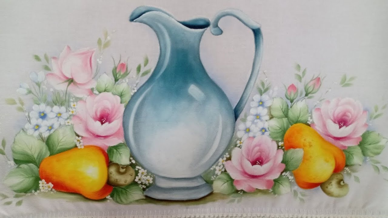 COMO PINTAR JARRA COM CAJUS E ROSAS- TREINAMENTO G