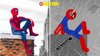 30 Min Real Football vs Stickman | Stickman Dismounting funny moments | Big Stick #17