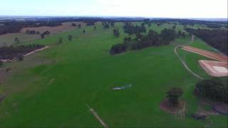 Nic Lottering's Tintin Rocket launch from a quadcopter