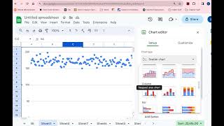 Create an Appropriate Graph for Quantitative and Qualitative Variables in Google Sheets