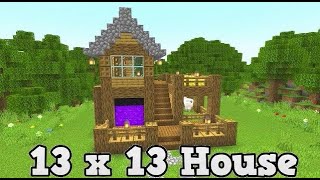 Minecraft Ultimate 13x13 House Tutorial (Starter House) by BarnzyMC  78 views 1 month ago 8 minutes