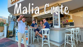 : Malia Crete, Kreta, walking tour 4k [ October 14/2023 ] Crete Greece