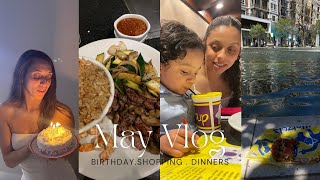 A few days in May | C.J.'s birthday, shopping, dinners with family