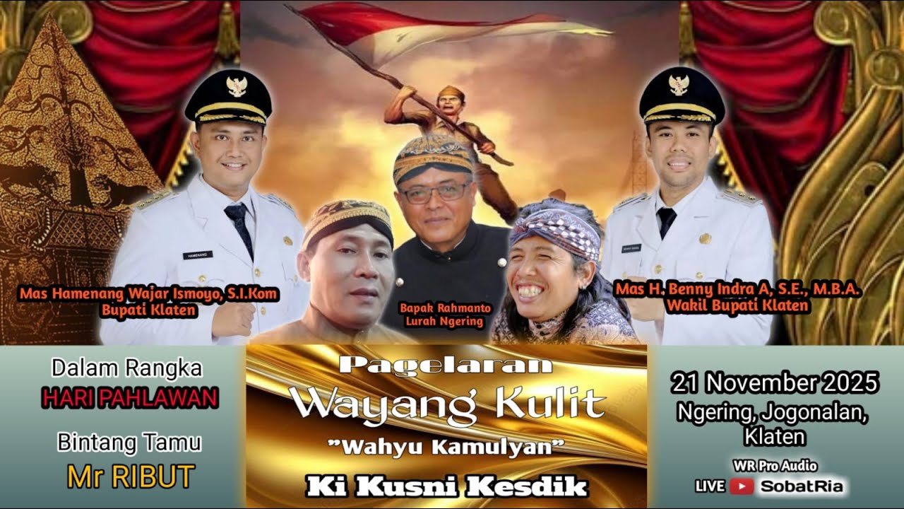 LIVE Wayang Kulit Ki Kusni Kesdik / BT Mr Ribut / Lakon Wahyu Kamulyan / Ngering, Gantiwarno