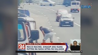 24 Oras: Rocco Nacino, sinagip ang isang kuting na nasa gitna ng kalsada