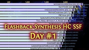 [Path of Exile Ladders] DAY #1 - Flashback Synthesis Hardcore SSF Top 20 All Classes